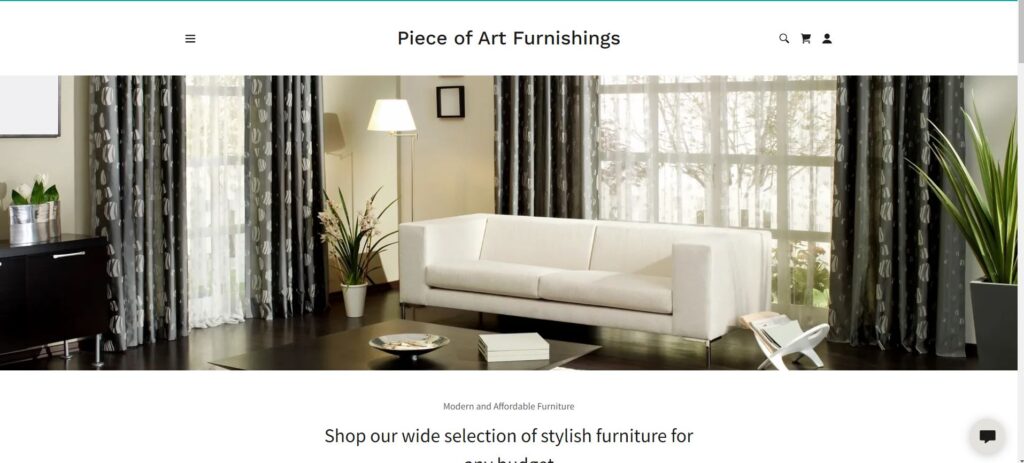 Web Design - Piece of Art Furnishings